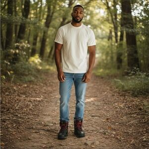 Timberland Men's Black and Red Euro Hiking Outdoor Boots